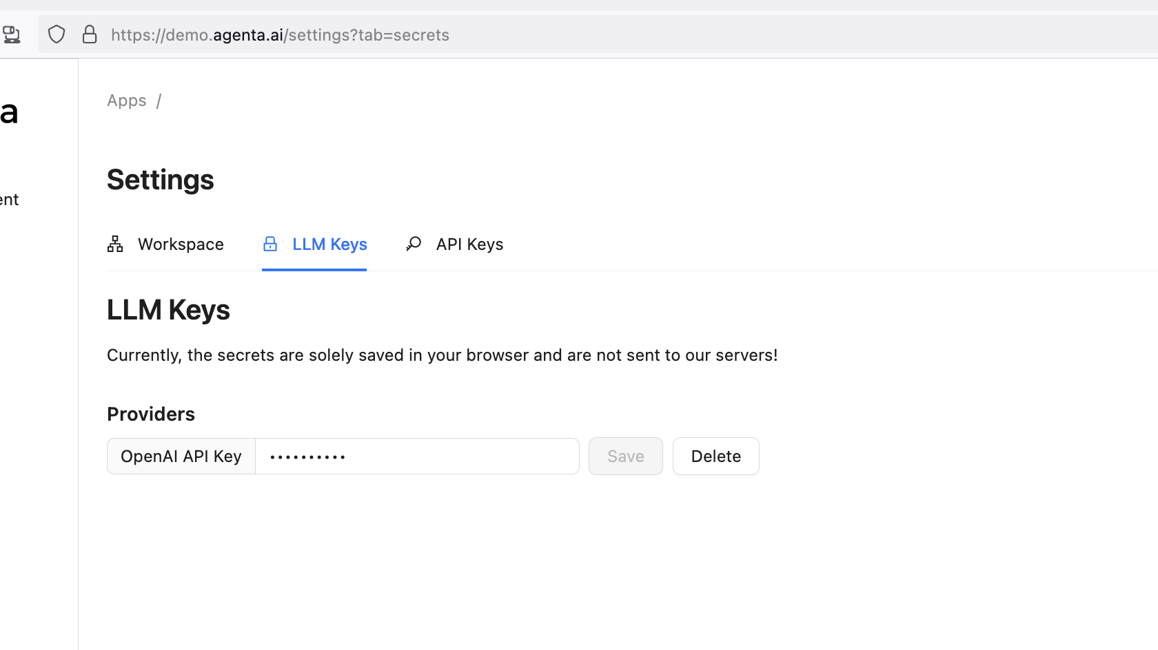 Add Support for Multiple LLM Provider API Keys in UI · Issue #788 ...