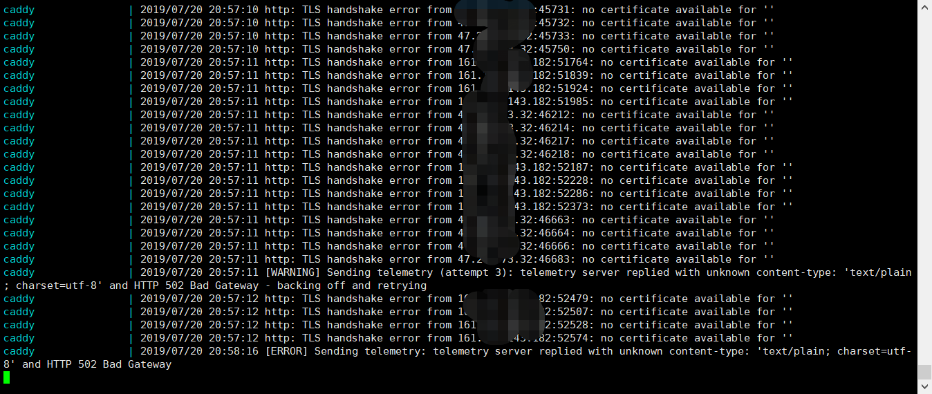 http: TLS handshake error from x.x.x.x:y: no certificate available for ...