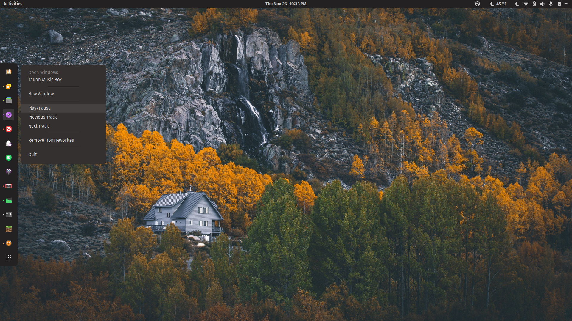 Tauon Doesn't Support/Recognize right click actions in Gnome? · Issue ...