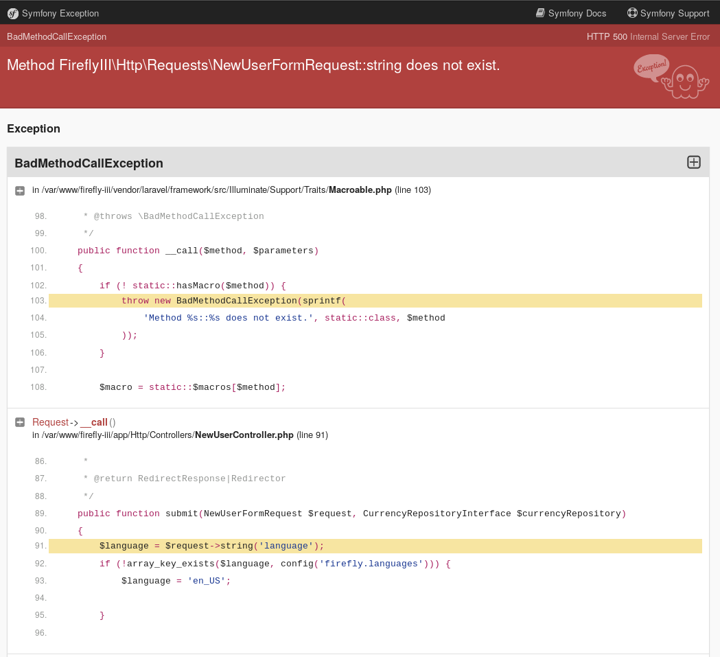 Error registering first user (5.4.0-alpha.2) · Issue #3720 · firefly ...