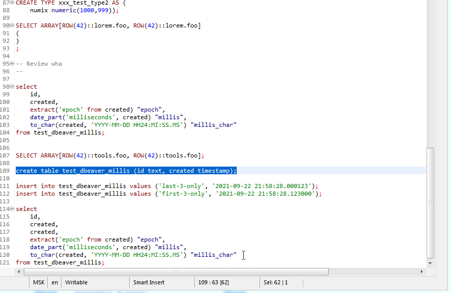 SQL Editor - Alt+Up stops moving to previous SQL Statement if ...