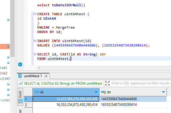 Cickhouse UInt64 display values · Issue #19490 · dbeaver/dbeaver · GitHub