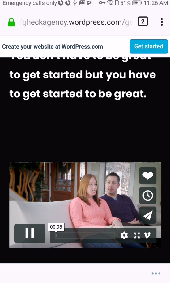 sfgheckagency.wordpress.com - video or audio doesn't play · Issue ...