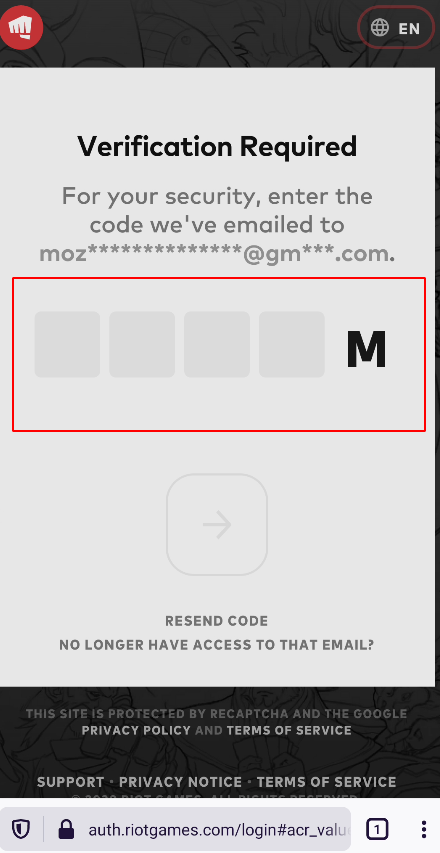 auth.riotgames.com - The characters are not displayed - web-bugs