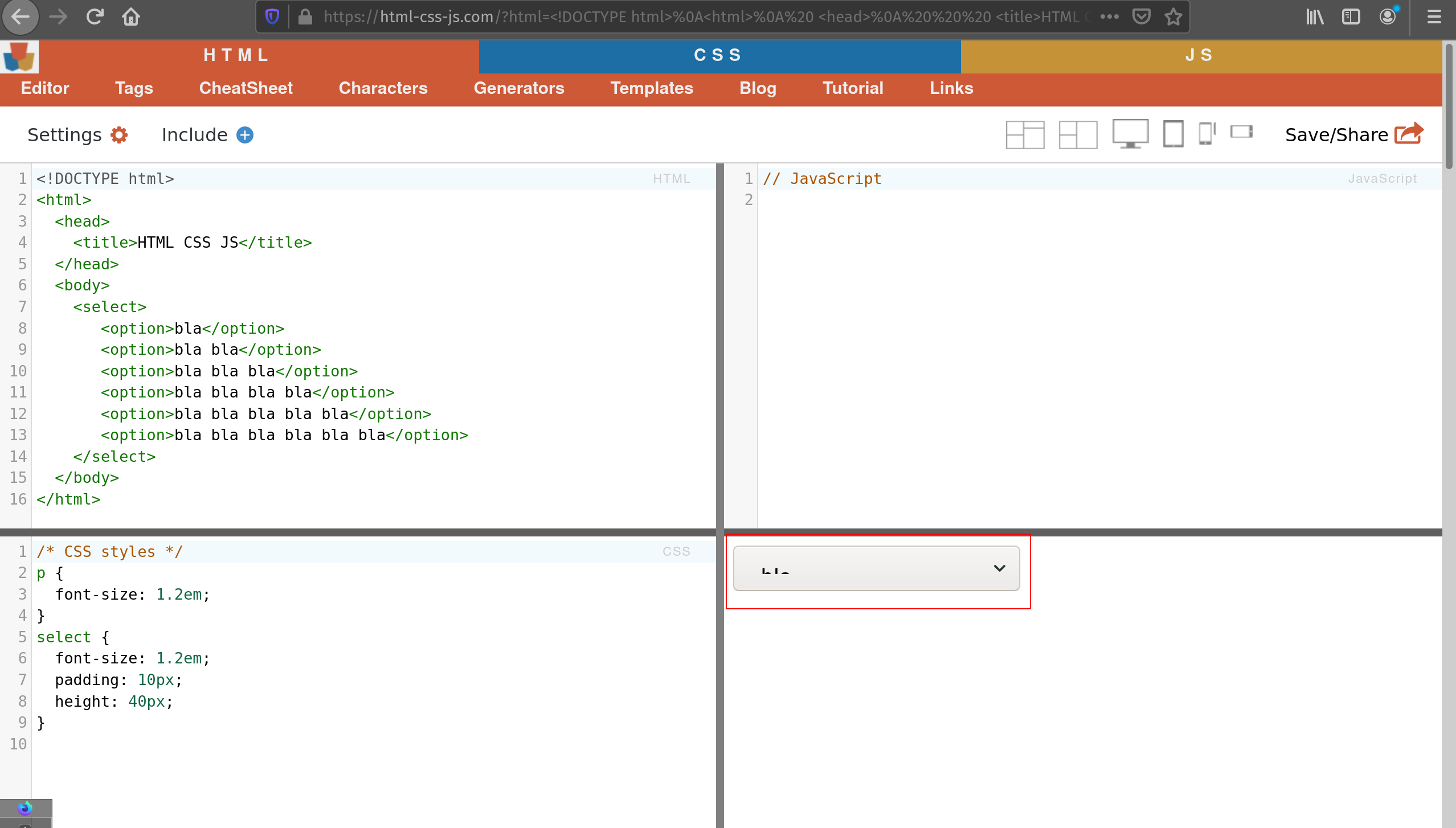 html-css-js.com - The drop-down button label is not properly rendered ...