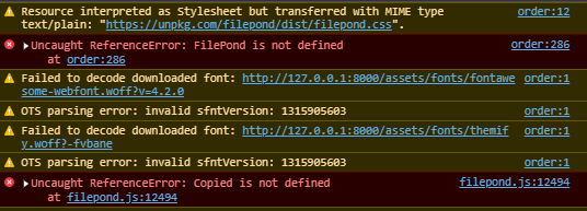 9:315 Uncaught ReferenceError: FilePond is not defined · Issue #701 ...