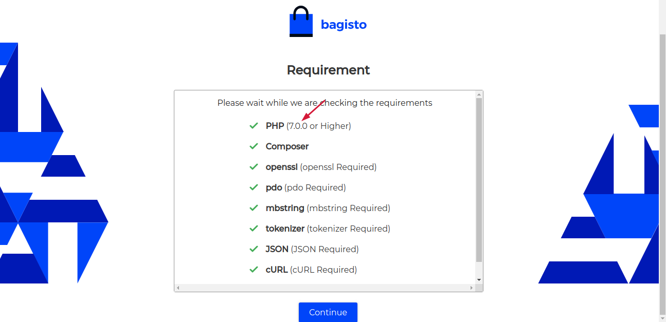 Correct the required php version in installer. · Issue #508 · bagisto ...