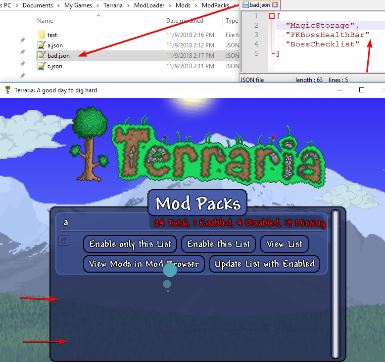 Bad ModPack.json causes issues in ModPack menu · Issue #438 ...