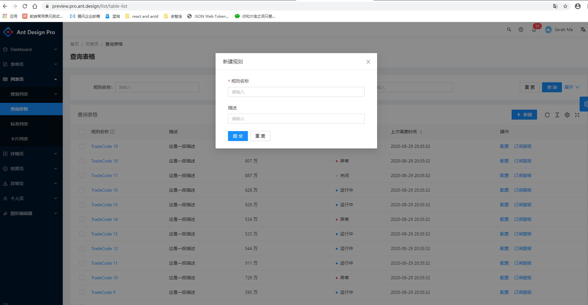 🐛[BUG] 在表格页面 点击功能块的全屏按钮，然后在点击表格的编辑弹窗，弹窗没有在全屏里面打开。 · Issue #7278 · ant ...