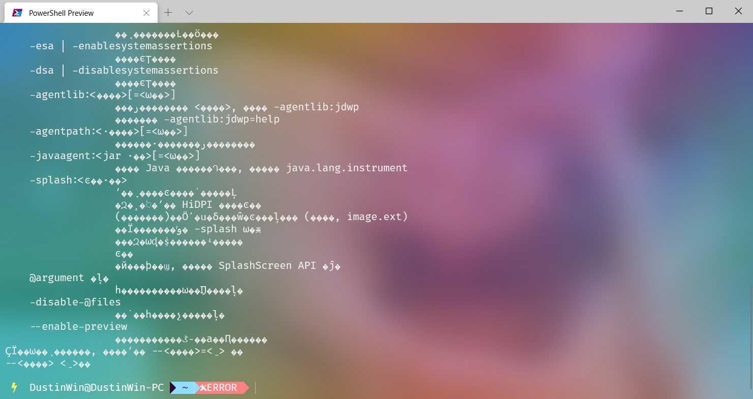 Chinese garbled characters when running Java commands after installing ...