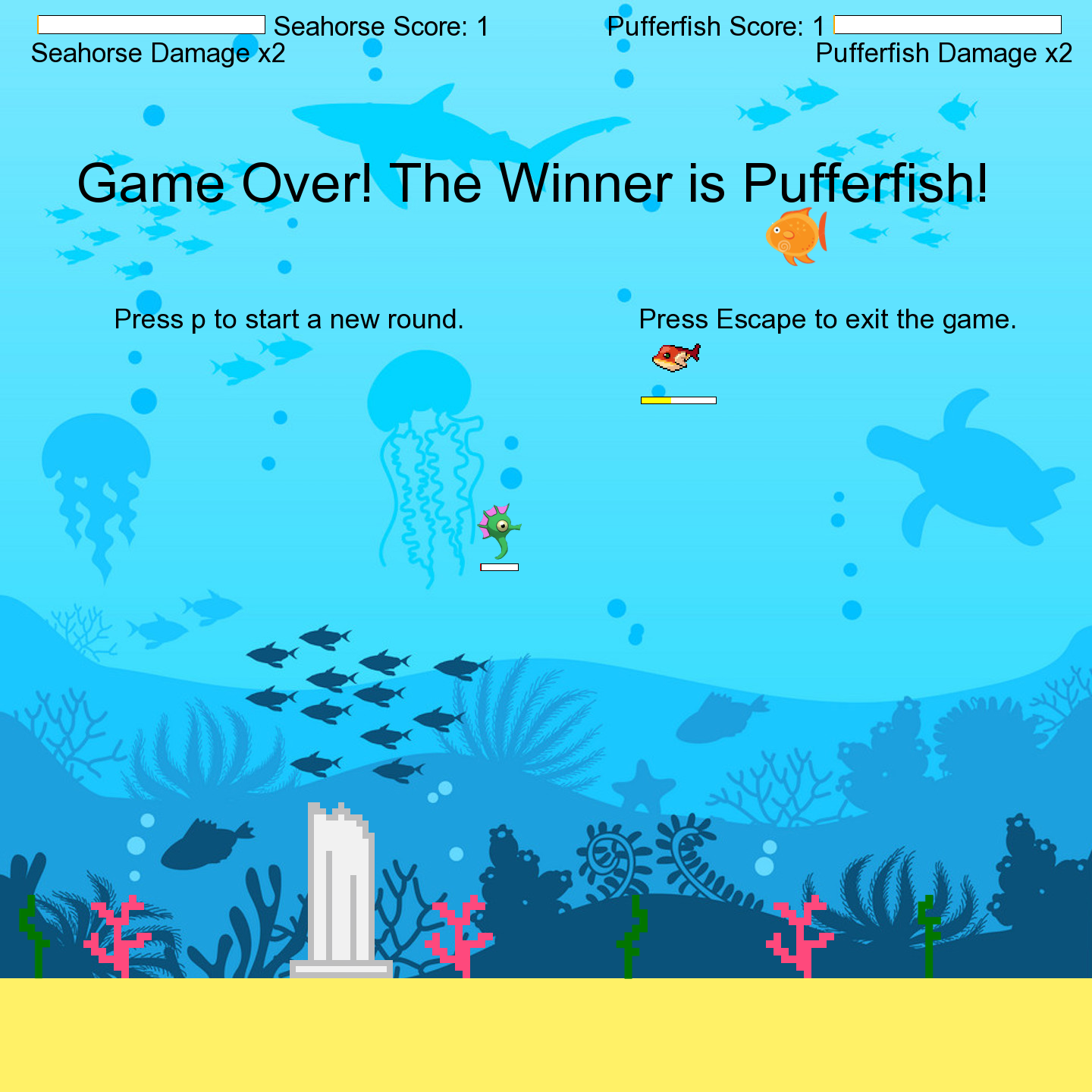GitHub - AdrianSantoPasqualini/Aquatic-Attack: 2-player duelling game ...