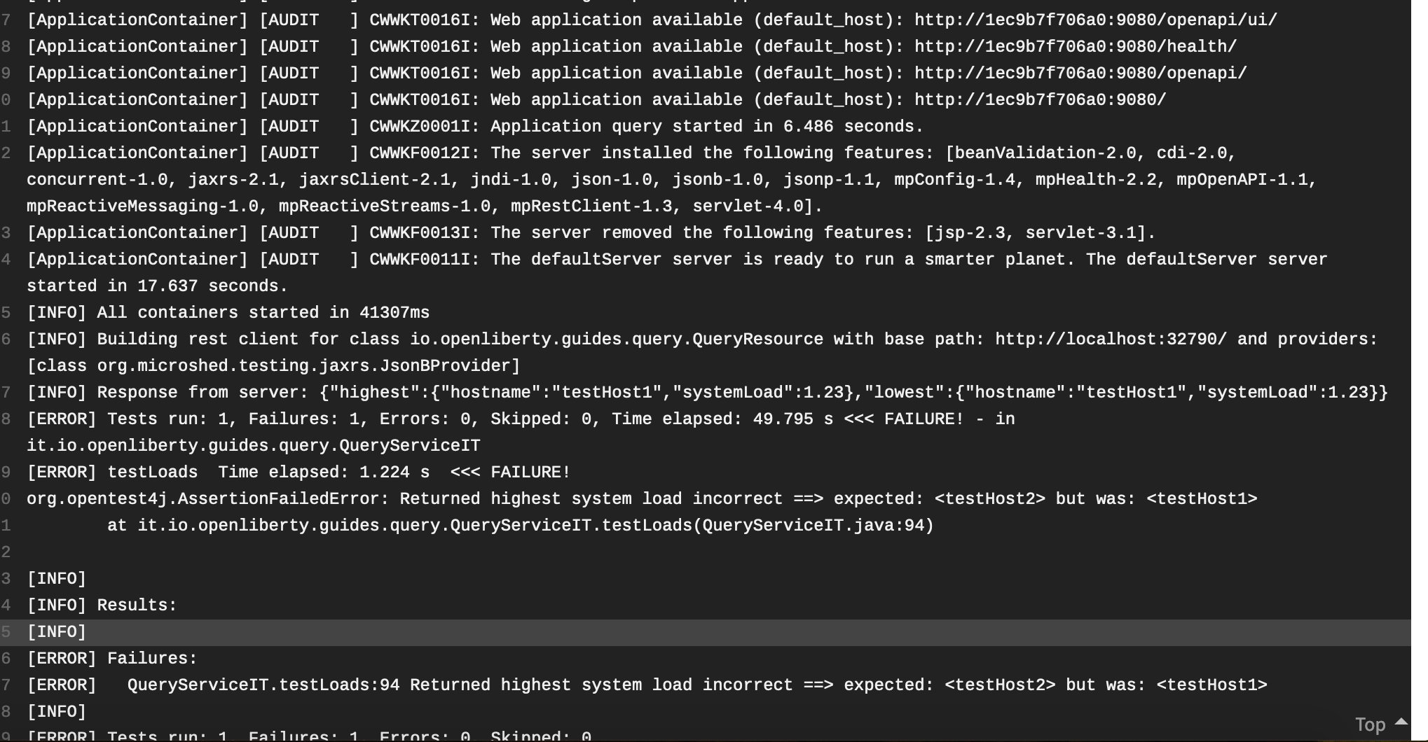 Test failures · Issue #76 · OpenLiberty/guide-microprofile-rest-client ...