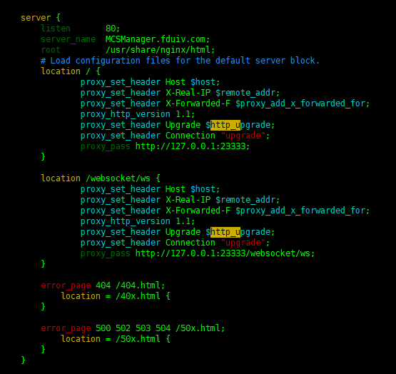 MCSM的localhost:23333服务+tcp隧道+Nginx反向代理，可以进行登录，但一直显示正在传输资源 · Issue #156 ...