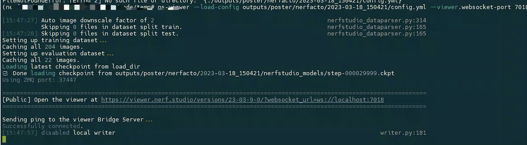502 Bad Gateway of web viewer · Issue #1632 · nerfstudio-project ...