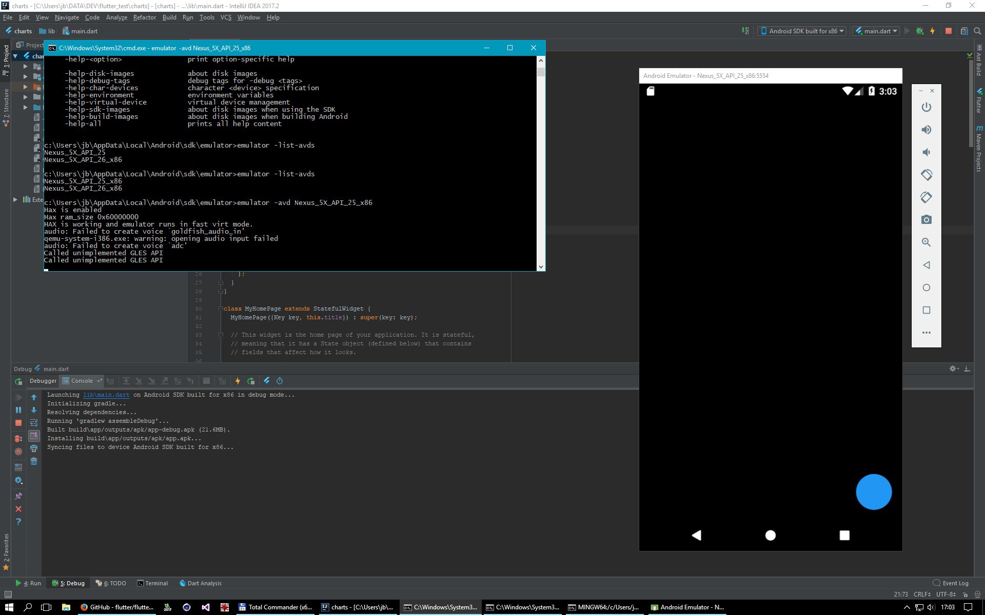 Andyroid emulator app loading white screen leaguepowen