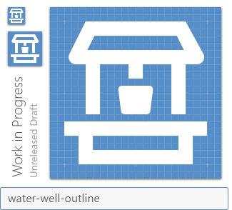 water-well-outline