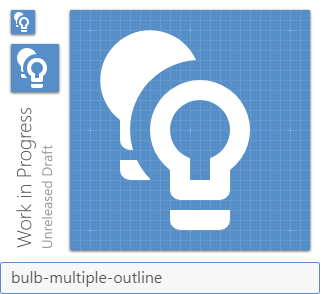 bulb-multiple-outline