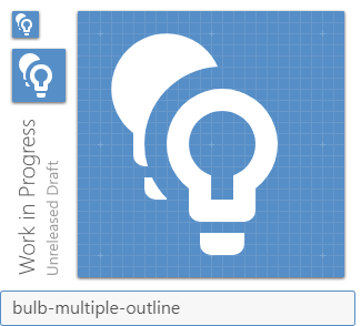 bulb-multiple-outline