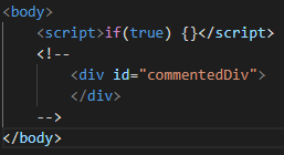 if(true) {} breaks HTML parsing/highlighting · Issue #110985 ...