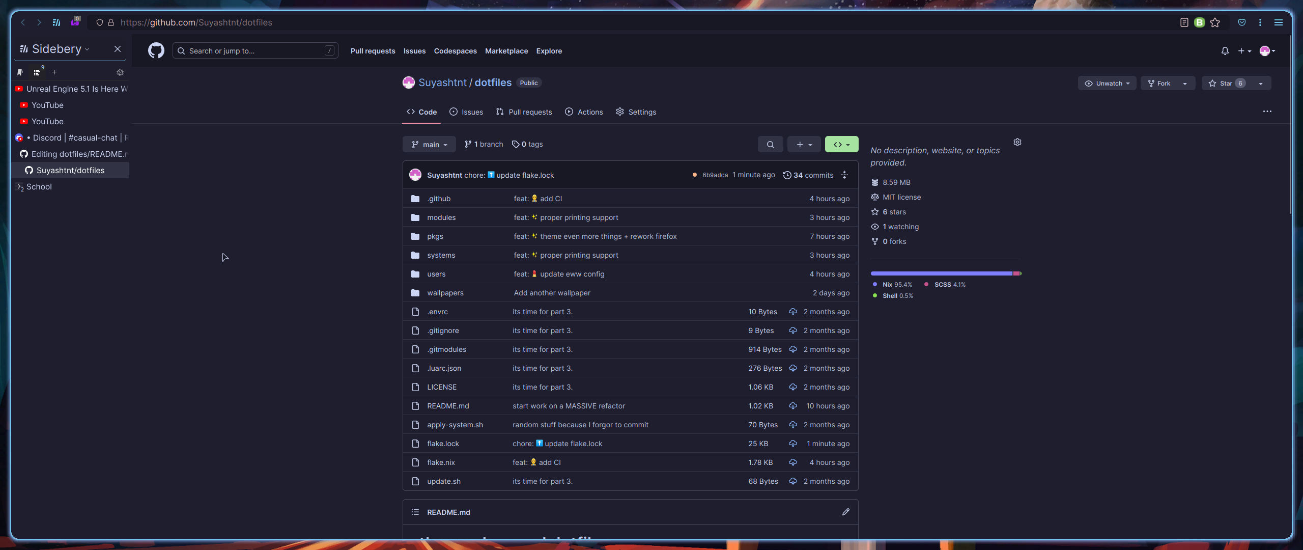 Firefox theme + github theme