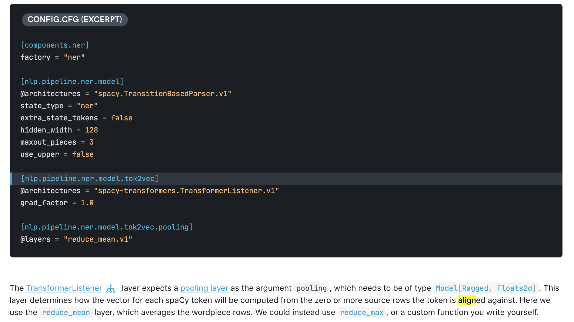 Unable to run transformer pipeline for transformer model other than
