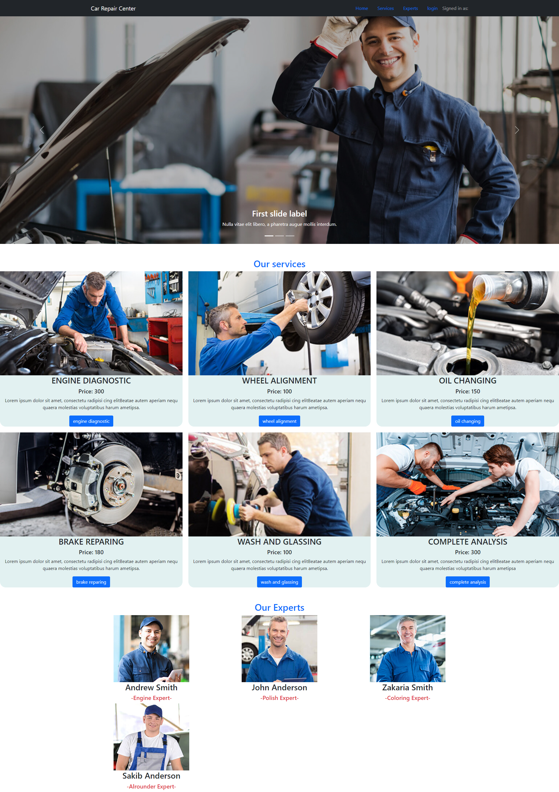 GitHub - misbahuddinmuib/car-repair-center: This project was builded ...