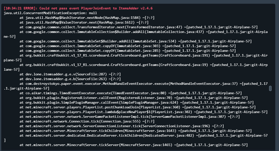 [BUG] on the console sometimes an error appears that I don't know about ...