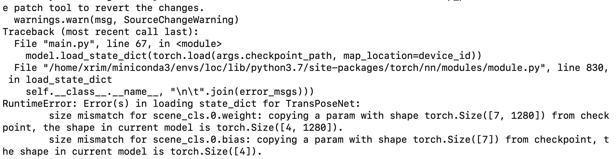 Your pretrained model cannot be used · Issue #2 · yolish/transposenet ...