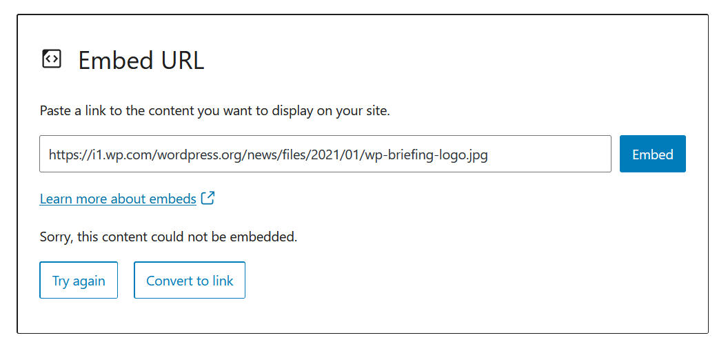 MP3 fails to embed in editor, but works on front end · Issue #19225 ...