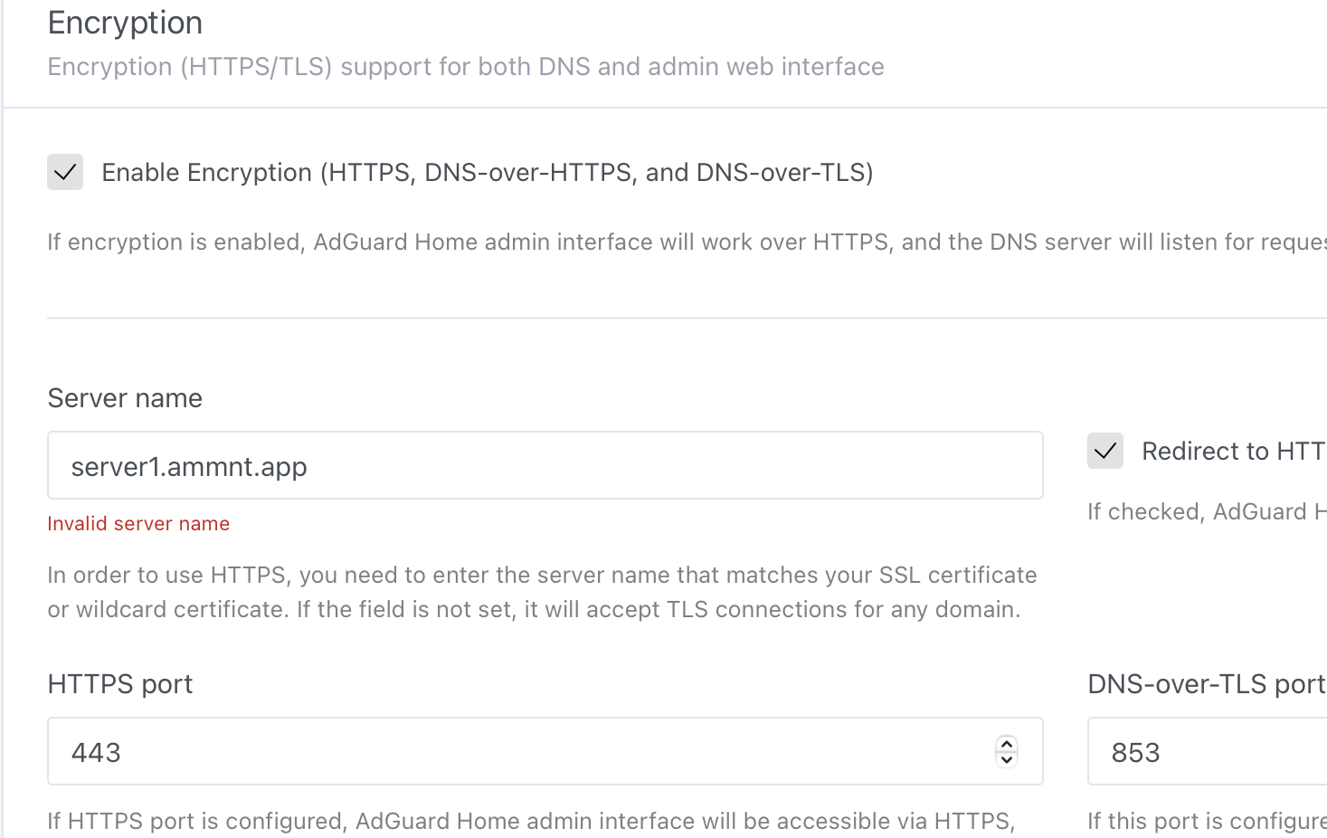 Invalid server name error for the correct domain · Issue #2617 ...