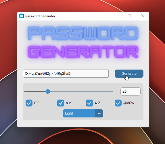 GitHub - olegfour3/password_generator: Генератор паролей различной ...