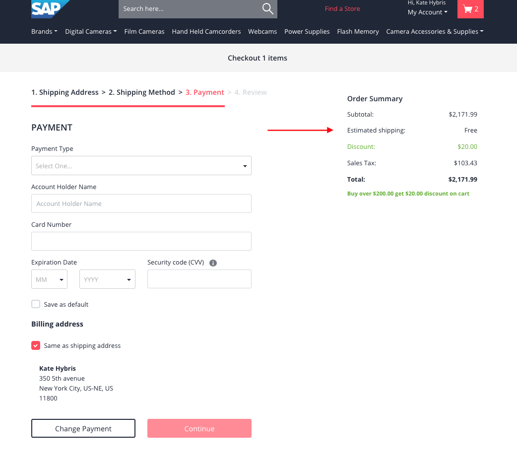 Checkout: Shipping amount is not updated after choosing shipping method ...