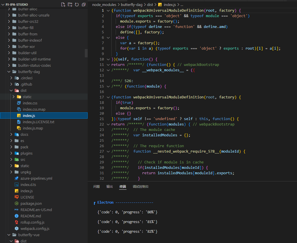 butterfly-vue库，可以打包一份未压缩的js文件吗 · Issue #819 · alibaba/butterfly · GitHub