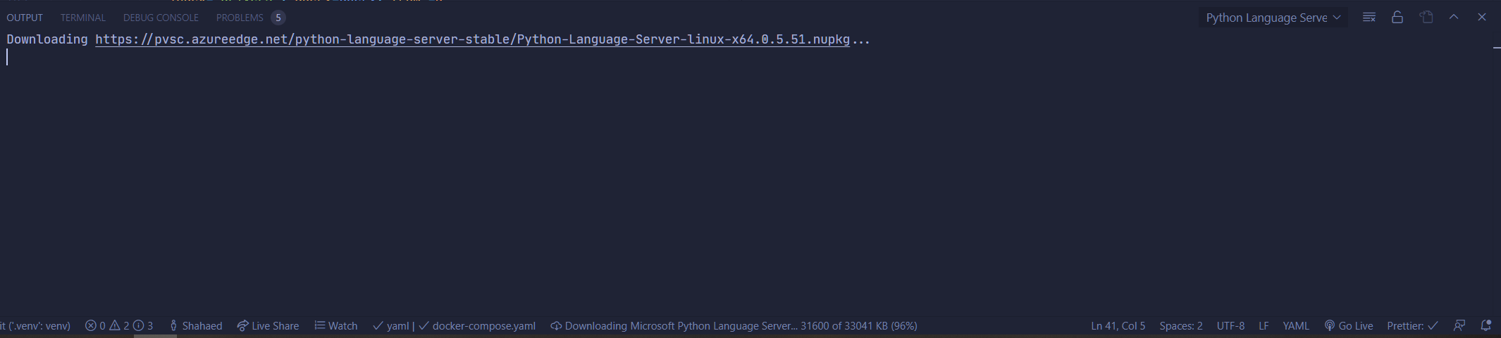 Downloading Microsoft Python Language Server Stuck · Issue #13013 ... image.