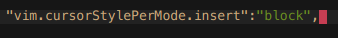 Normal mode caret