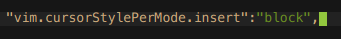 Insert mode caret