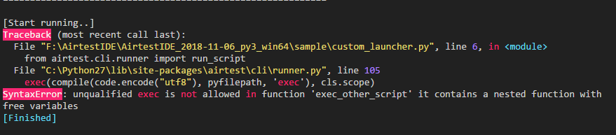 配置使用本地py2.7环境，执行脚本报错 · Issue #212 · AirtestProject/Airtest · GitHub