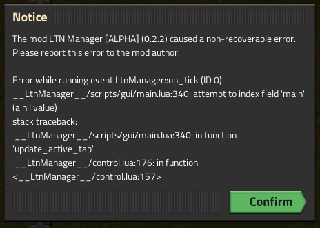 Error while running event LtnManager::on_tick (ID 0) · Issue #80 ...