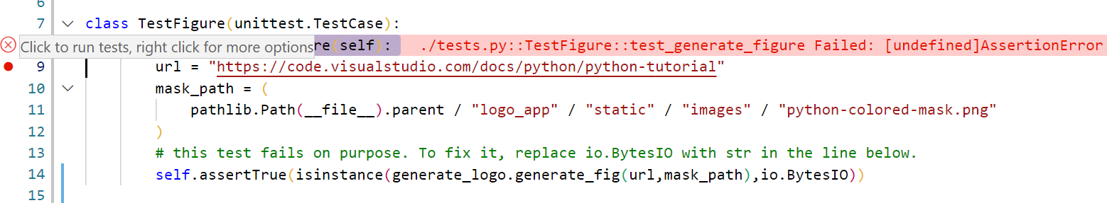 Code Lens disappearing for unittest Tests when Live Share extension is ...