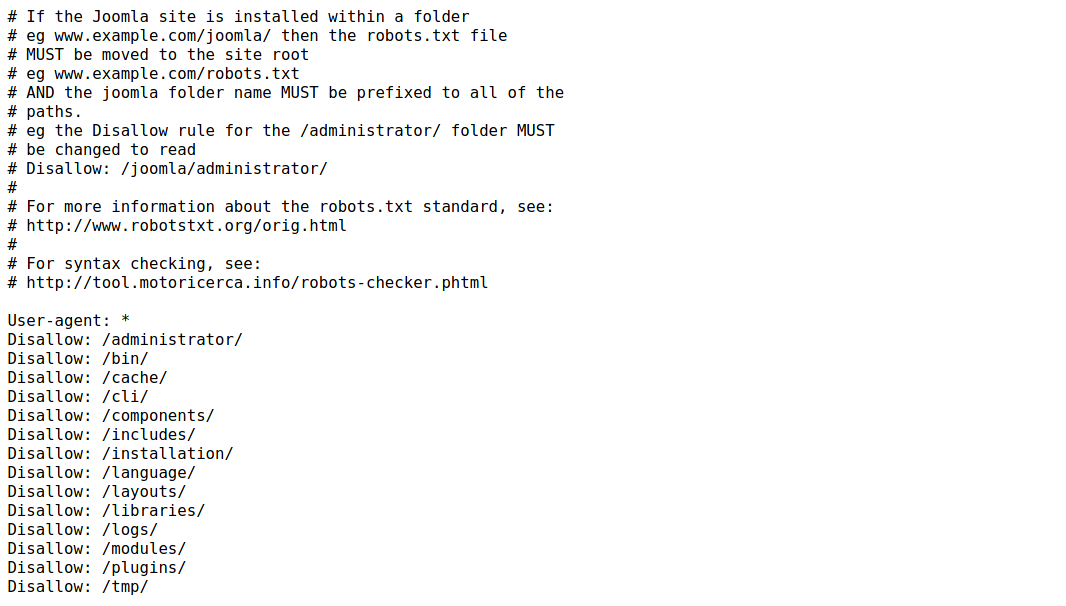 robots txt