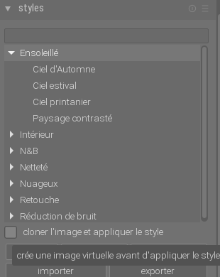 Improve the integration of Darktable Styles · Issue #2822 · darktable ...