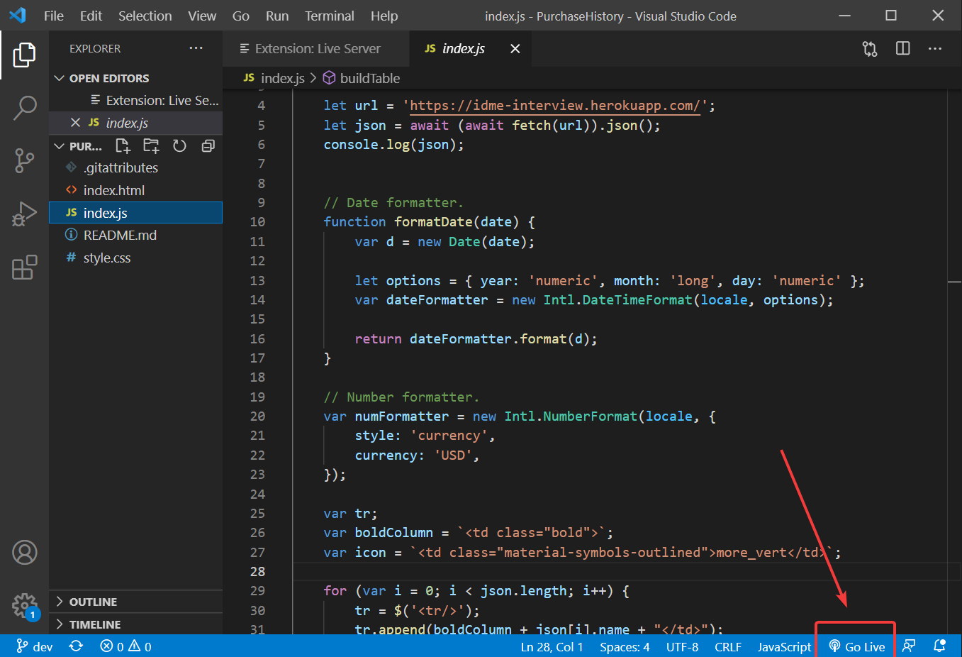 GitHub - JustJakee/PurchaseHistory: A sample project that displays a ...