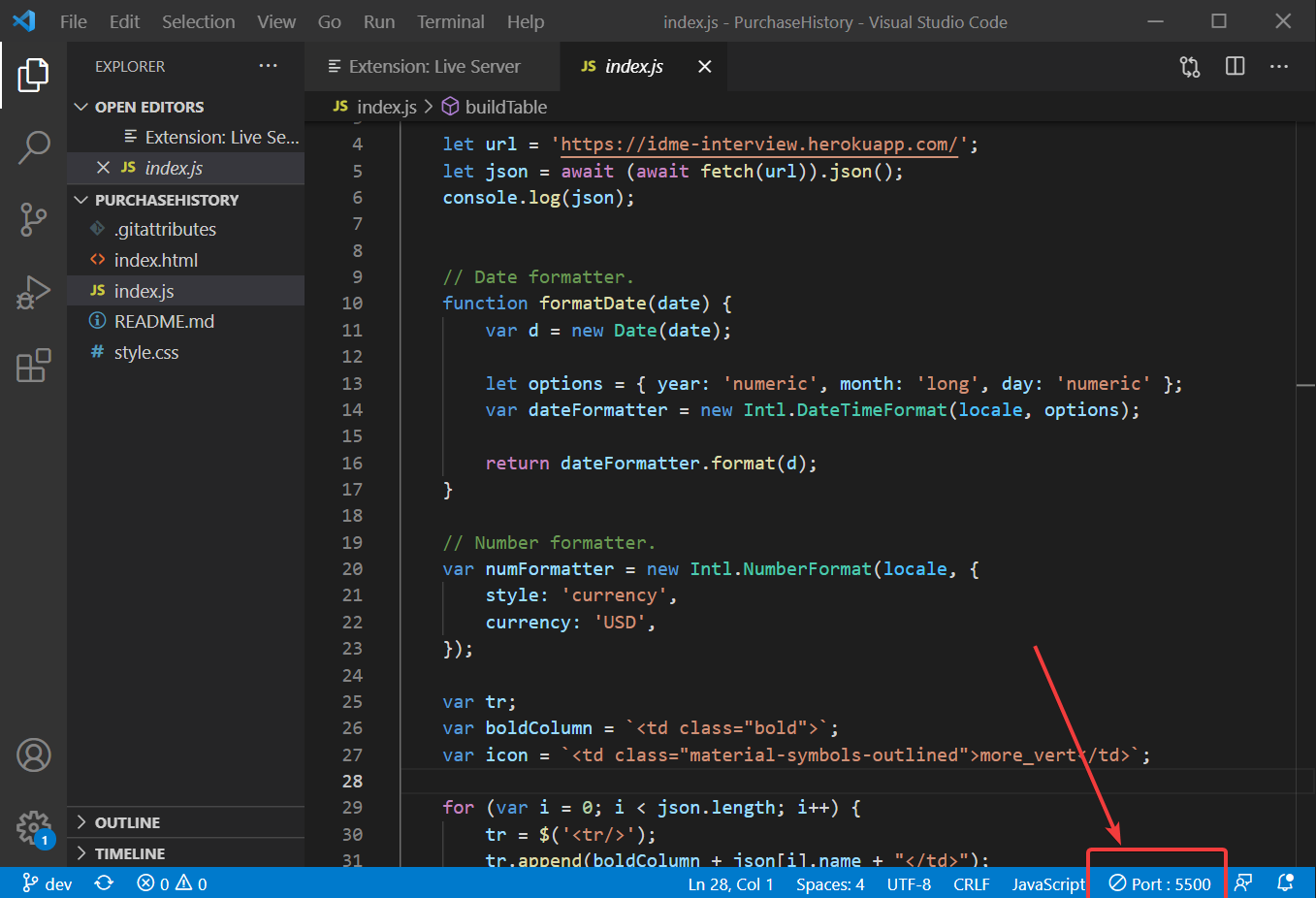 GitHub - JustJakee/PurchaseHistory: A sample project that displays a ...