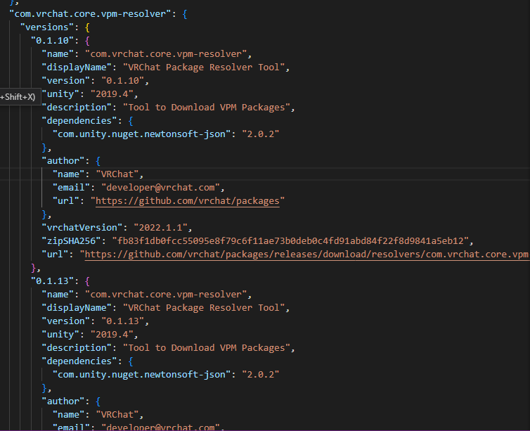 [BUG] Package versions are mixed in dropdowns · Issue #230 · vrchat ...
