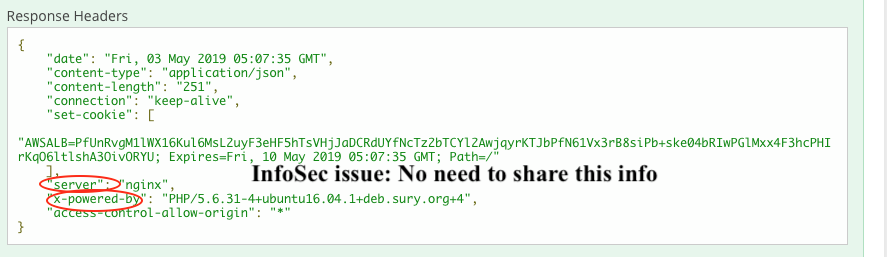 [InfoSec] No need to share server info in API response headers · Issue ...