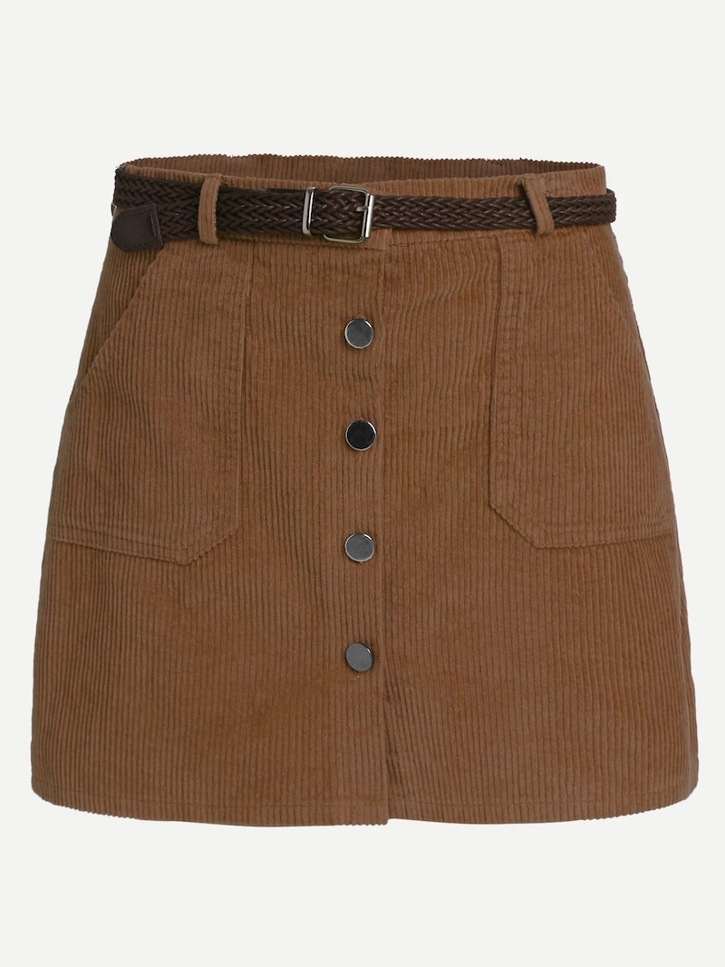 skirt with belt