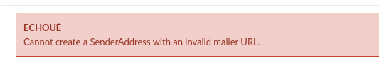 Cannot create a SenderAddress with an invalid mailer URL. · Issue ...