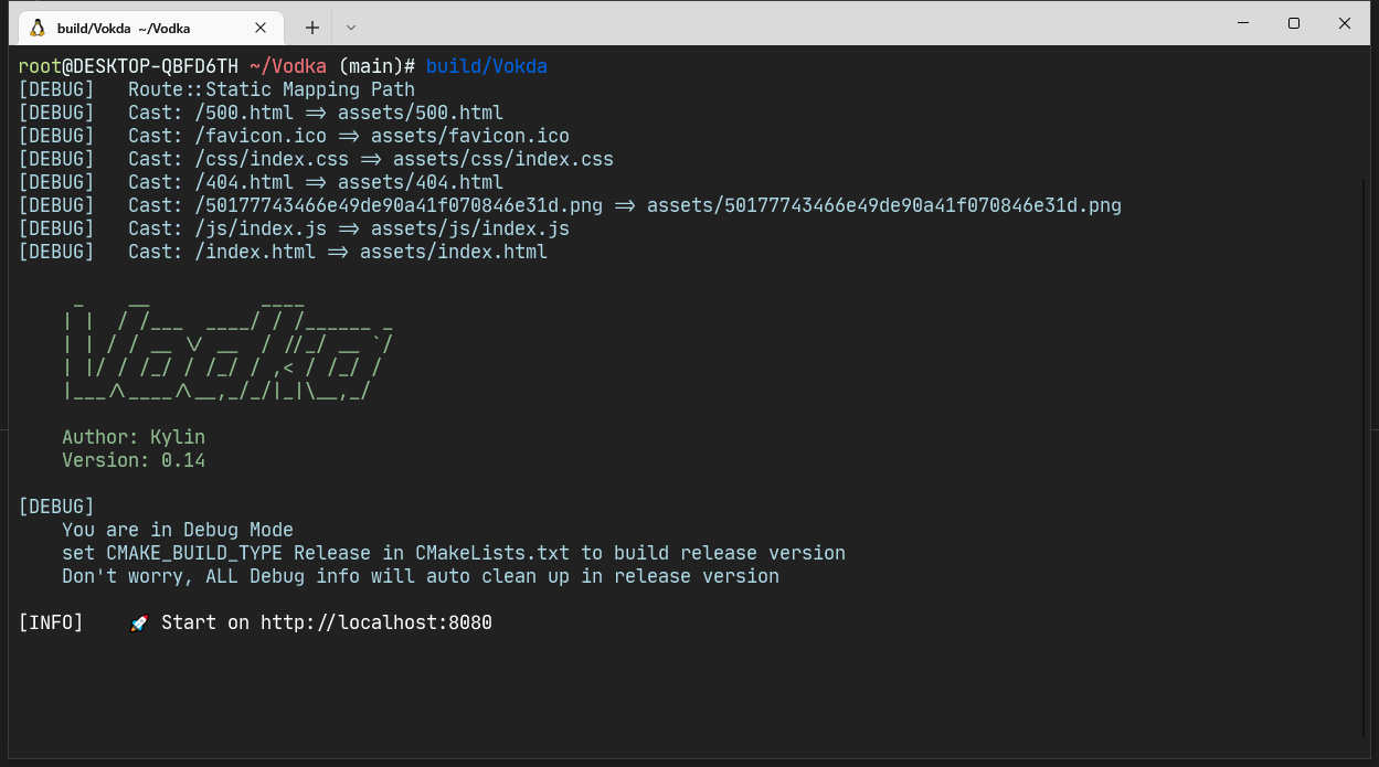 GitHub - kylinholmes/Vodka: Vodka is a fast and light Web framework ...