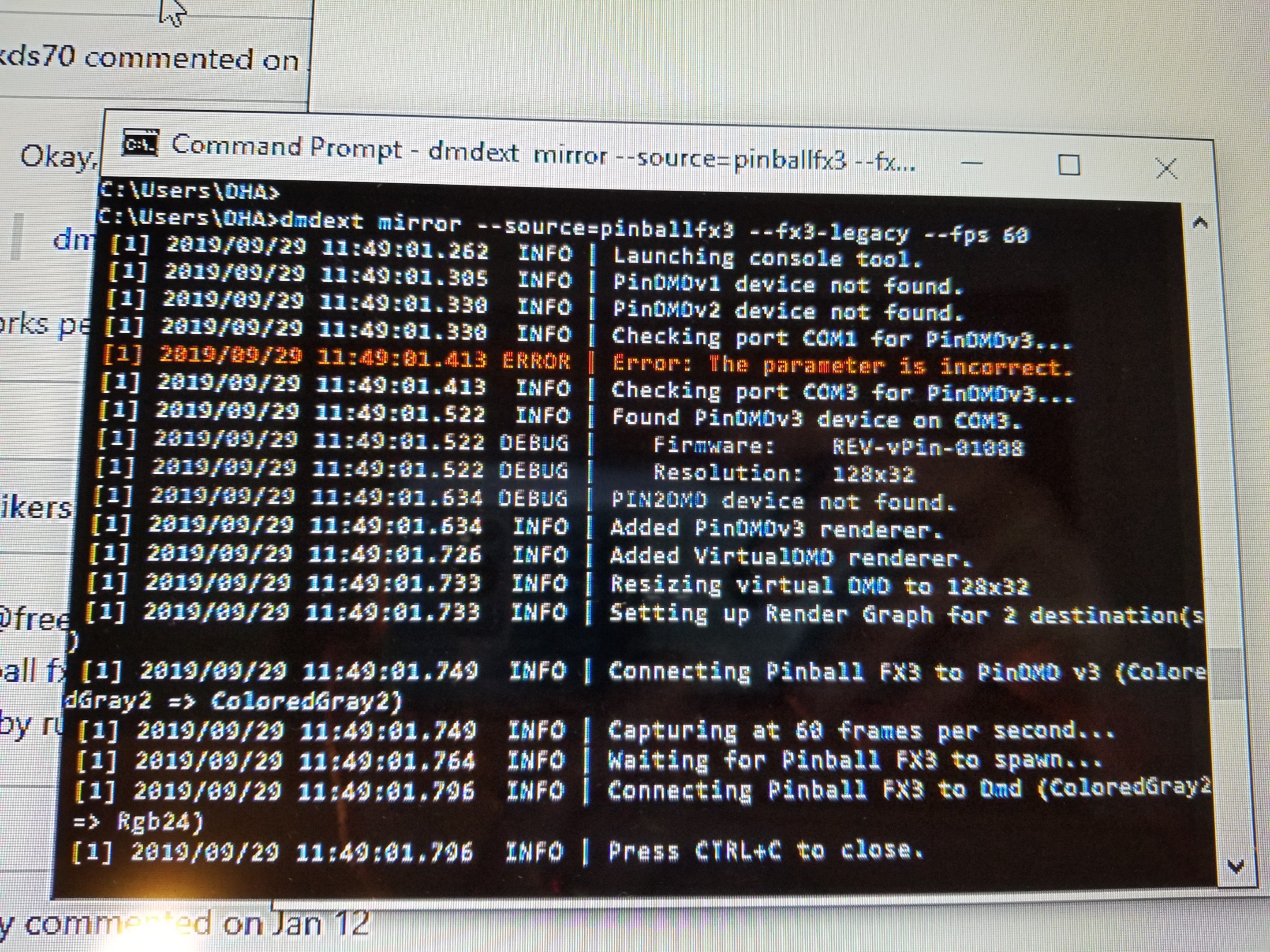 Pindmd3 and Pinball FX3 Legacy command not working · Issue #191 ...